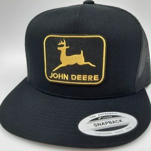 John Deere JD Tractors Farm Machinery Retro Vintage Style Patch Trucker Hat Cap